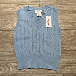 Jessica Simpson cable knit sweater vest BNWT